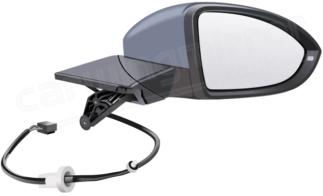 complete wing mirror unit