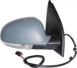VW Passat 3C [05-10] Complete Power Folding Wing Mirror Unit with Puddle Lamp & Memory - Primed