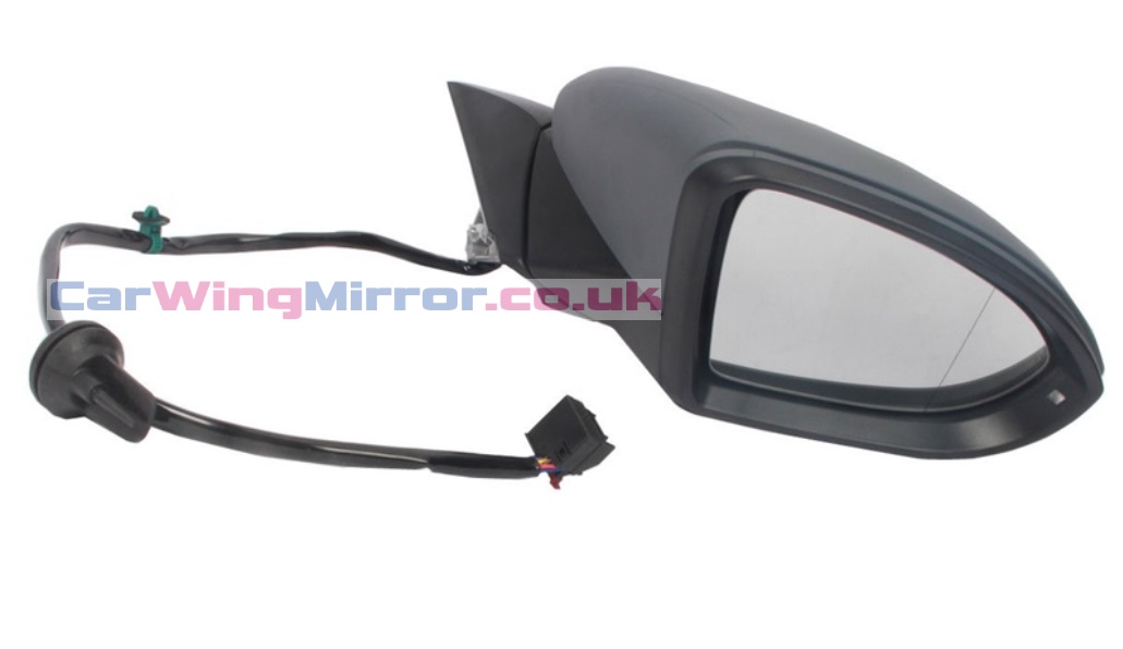 VW Golf MK7 [13-20] Complete Power Folding Door Mirror Unit + Puddle Lamp + Primed Cap