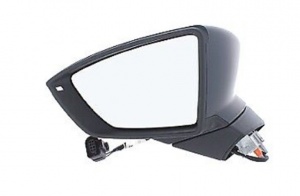 SEAT Ibiza MK6 [17 on] Complete Power Folding Door Mirror Unit + Heated Glass + Primed Cap